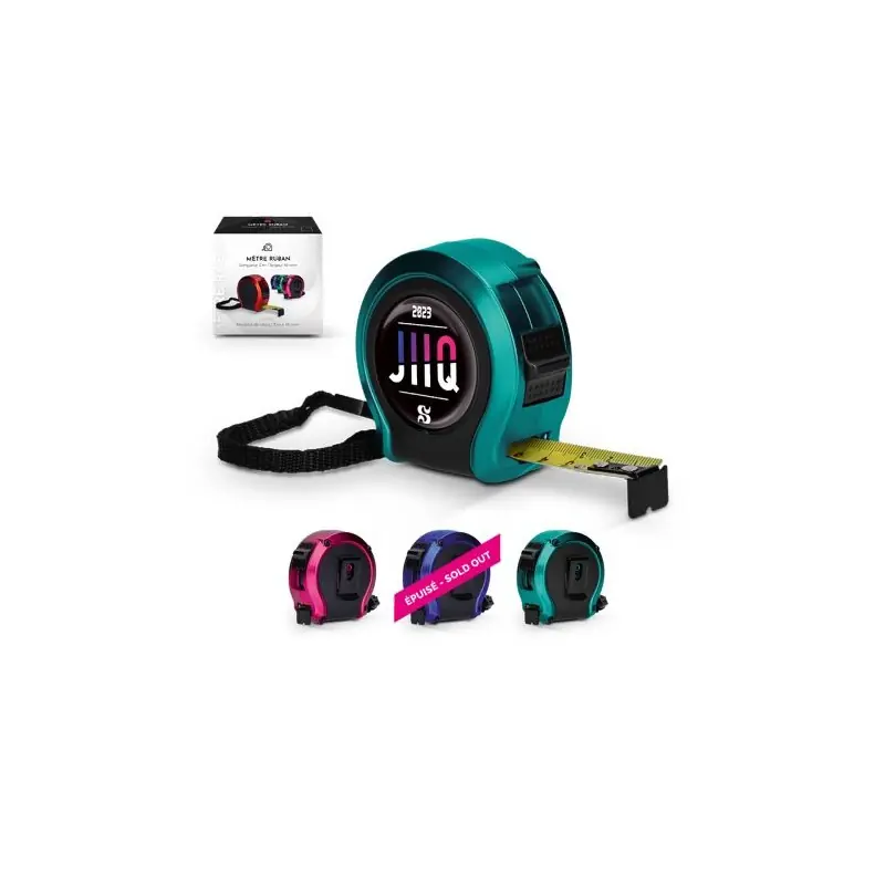 Mètre Ruban Jaune 3m - Outil Pratique et Élégant Personnalisé