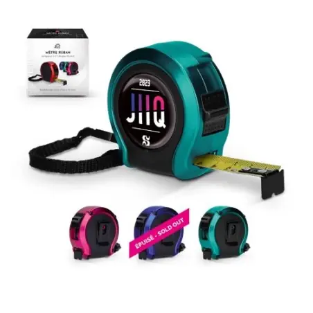 Mètre Ruban Jaune 3m - Outil Pratique et Élégant Personnalisé