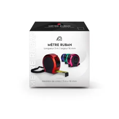 Mètre Ruban Jaune 3m - Outil Pratique et Élégant Personnalisé