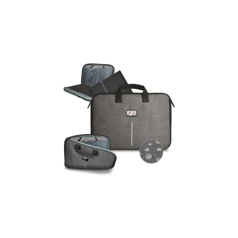 Sacoche Écologique Porte-Documents et Ordinateur Portable en rPET - SPECTER 2 Couleurs : blanc