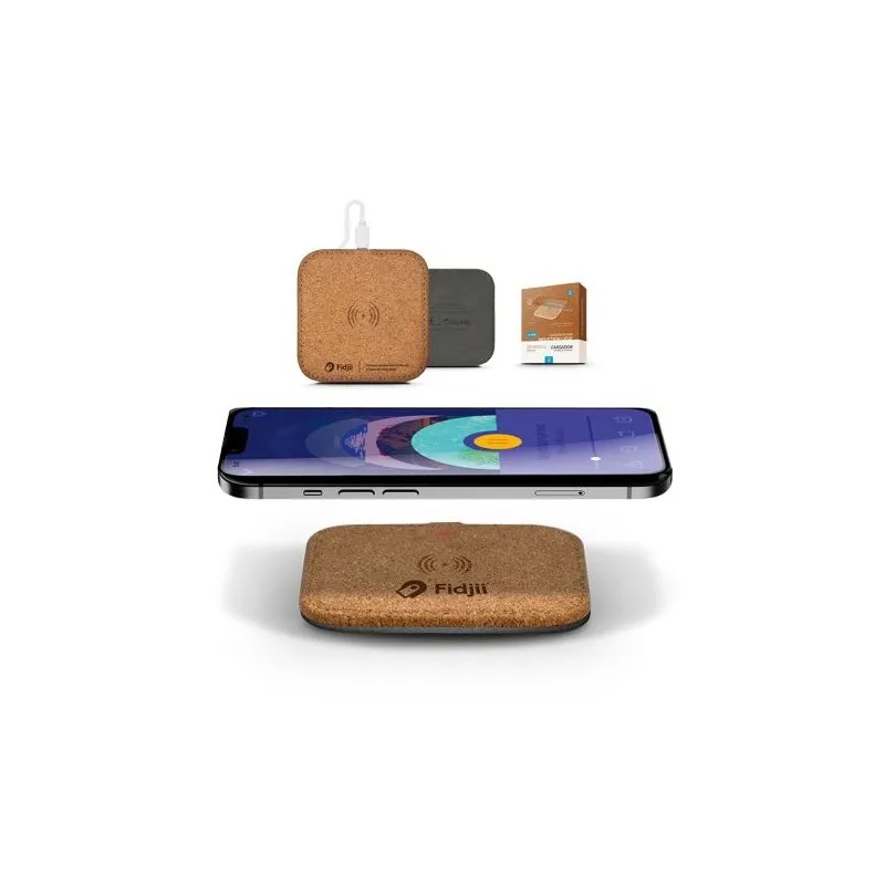 Chargeur Induction Rapide Écologique 10W Personnalisé Couleurs : blanc