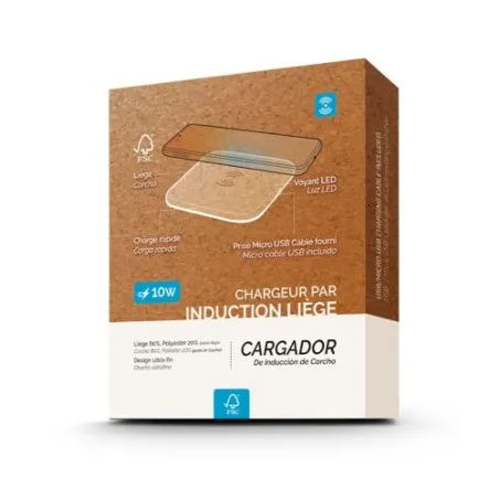 Chargeur Induction Rapide Écologique 10W Personnalisé Couleurs : blanc impression haute définition