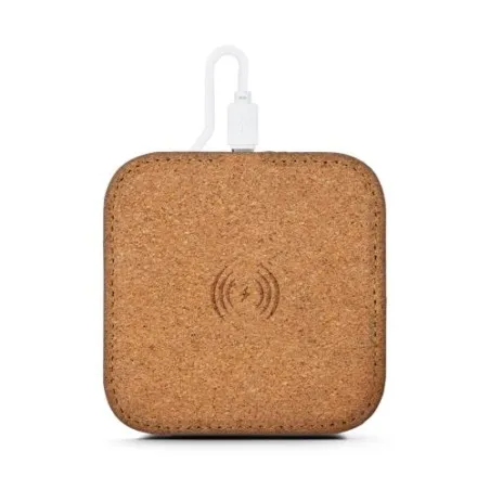 Chargeur Induction Rapide Écologique 10W Personnalisé Couleurs : blanc marquage laser ultra précis