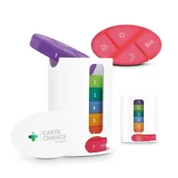 Minuteur Magnétique Pratique Personnalisé - Ustensile de Cuisine Coulissant Hebdomadaire Matières : aluminium Couleurs : argenté