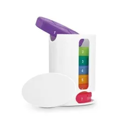 Minuteur Magnétique Pratique Personnalisé - Ustensile de Cuisine Coulissant Hebdomadaire Matières : aluminium Couleurs : argenté 2