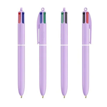 Stylo Innovant Pastel 4 Couleurs avec Lanyard BIC® Matières : bois Couleurs : brun objet promotionnel éco-responsable