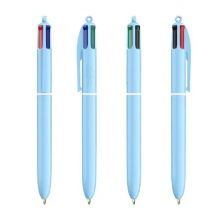 Stylo Personnalisé Unique et Créatif 4 Couleurs Pastel BIC® Matières : caoutchouc Couleurs : noir livraison express 24h 48h