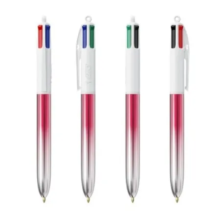 Stylo Publicitaire Bicolor à 4 Couleurs BIC® Matières : verre Couleurs : translucide Contenance : 378 ml livraison express 24h 4