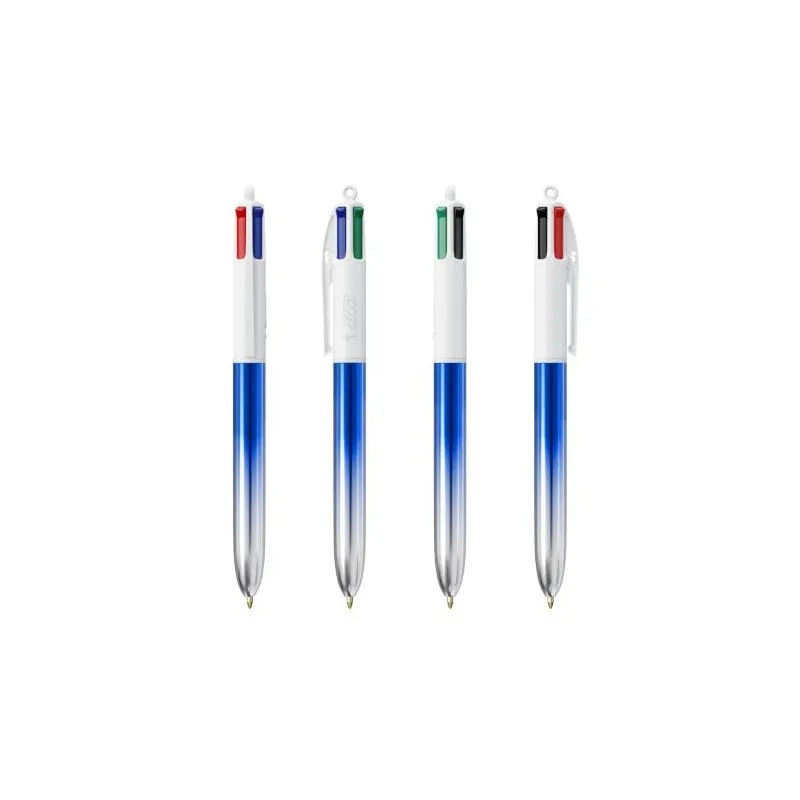 Stylo Publicitaire Bicolor à 4 Couleurs BIC® Couleurs : noir personnalisation rapide en France