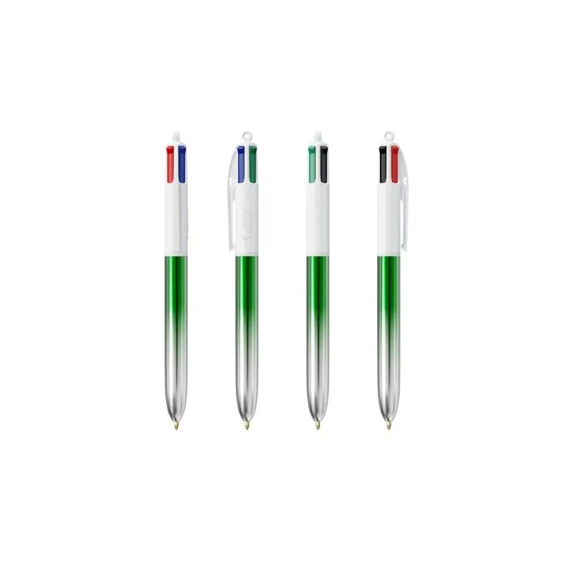 Stylo Publicitaire Bicolor à 4 Couleurs BIC® Couleurs : marron marquage laser ultra précis