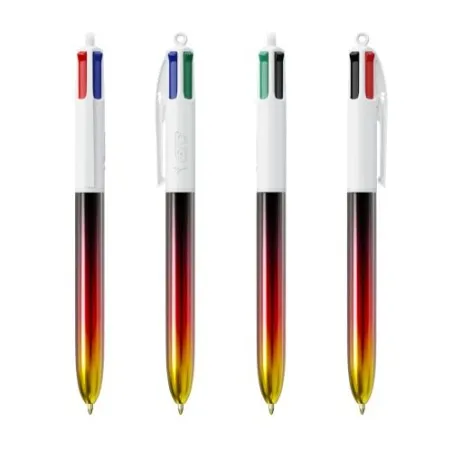 Stylo Écologique 4 Couleurs® Personnalisé - BIC® Flags Collection Matières : verre recyclé Couleurs : translucide Contenance : 1