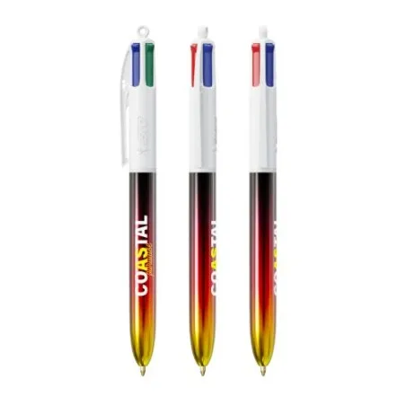 Stylo Écologique 4 Couleurs® Personnalisé - BIC® Flags Collection Matières : verre recyclé Couleurs : translucide Contenance : 1