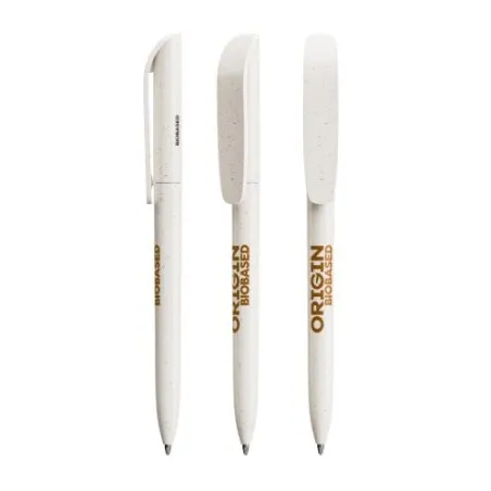 Stylo Écologique Personnalisé Super Clip Origin BIC® pas cher Matières : coton Couleurs : naturel Contenance : 8 L livraison exp