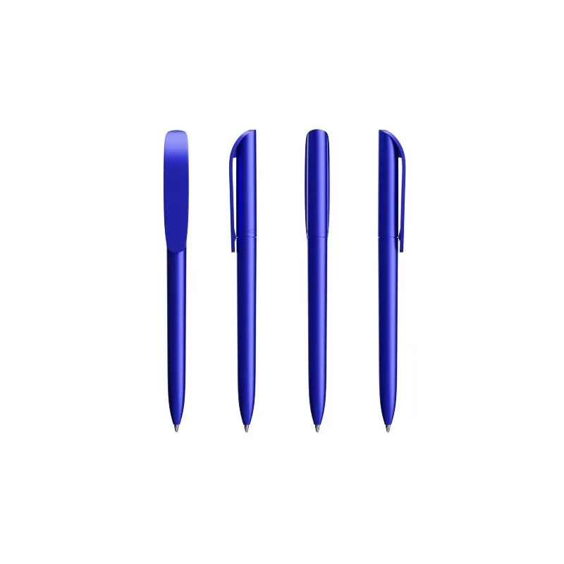 Stylo à bille personnalisable glacé - BIC® Super Clip Matières : cuir recyclé Couleurs : marron objet publicitaire robuste