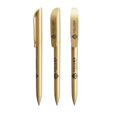 Stylo à bille personnalisable glacé - BIC® Super Clip Matières : liège Couleurs : naturel personnalisation sur mesure