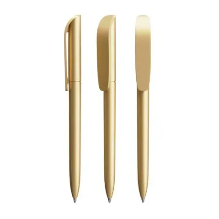 Stylo à bille personnalisable glacé - BIC® Super Clip Matières : liège Couleurs : naturel personnalisation rapide en France