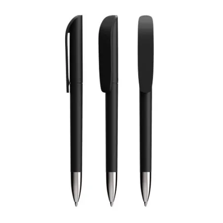 Stylo Écriture Élégant Super Clip Soft Advance - BIC® Matières : bois Couleurs : noir objet promotionnel éco-responsable