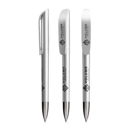 Stylo Précis et Élégant Glacé - BIC® Super Clip Advance Matières : simili cuir Couleurs : noir goodies publicitaire durable