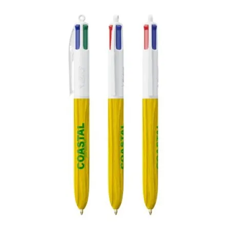Stylo Écologique 4 Couleurs en Bois avec Lanière BIC® Matières : polyester Couleurs : vert cadeau collaborateur premium