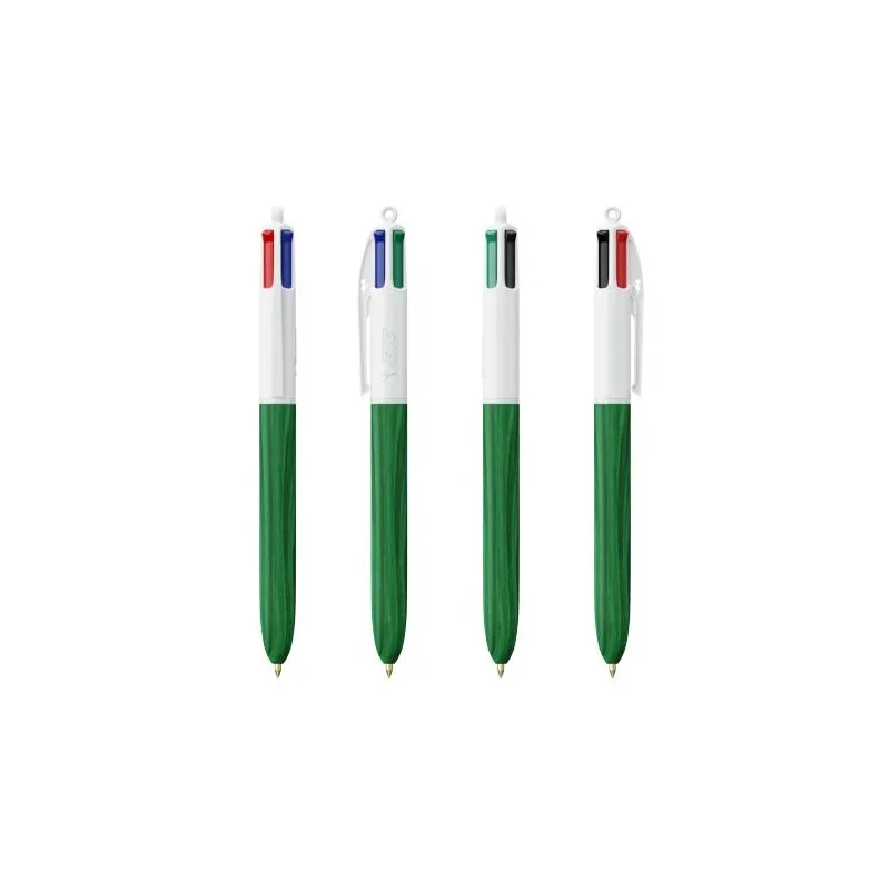 Stylo Écologique 4 Couleurs en Bois avec Lanière BIC® Matières : PU Couleurs : bleu marine livraison express 24h 48h