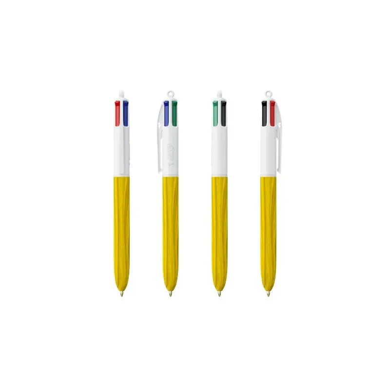 Stylo Écologique 4 Couleurs Personnalisé Wood Style BIC® Matières : bois Couleurs : bleu royal impression logo haute qualité
