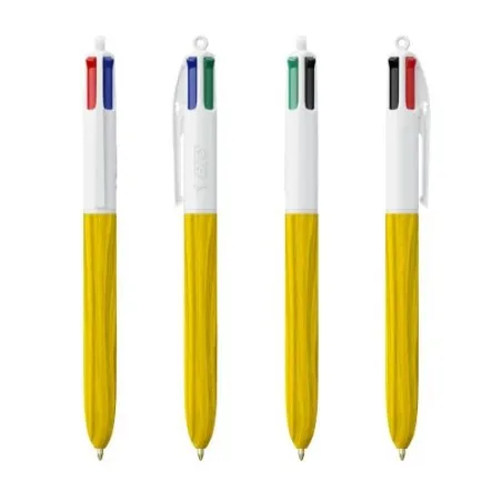 Stylo Écologique 4 Couleurs Personnalisé Wood Style BIC® Matières : bois Couleurs : bleu royal impression logo haute qualité