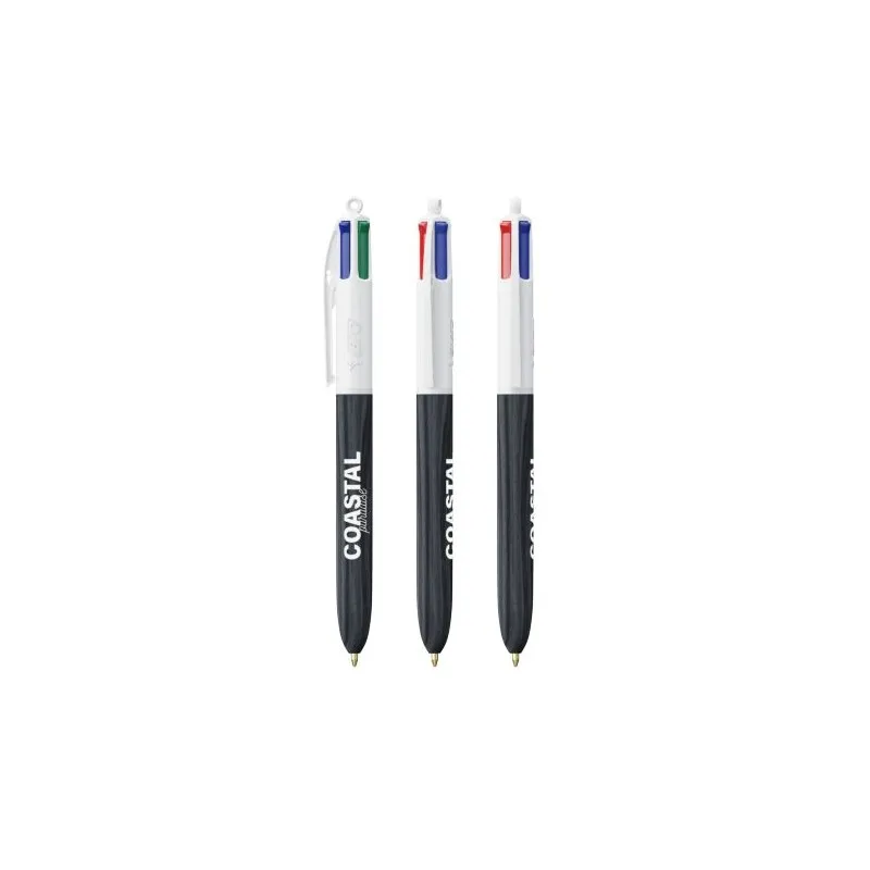 Stylo Écologique 4 Couleurs Personnalisé Wood Style BIC® Matières : bois Couleurs : bleu foncé objet publicitaire robuste