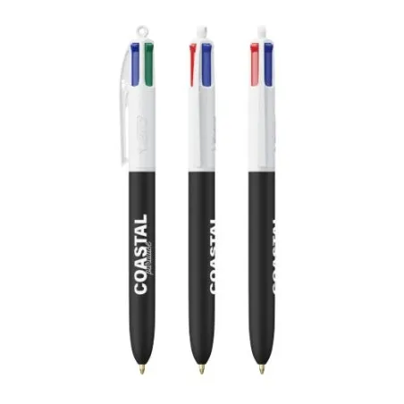 Stylo Écologique Personnalisé 4 Couleurs Soft BIC® Matières : bois Couleurs : gris accessoire événementiel unique
