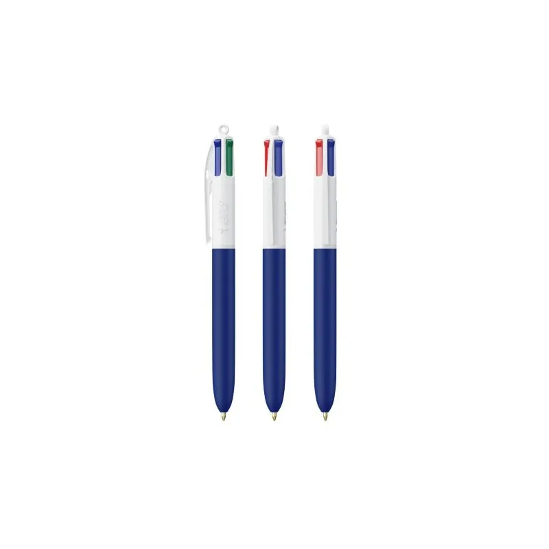 Stylo Écologique Personnalisé 4 Couleurs Soft BIC® Matières : bois Couleurs : blanc personnalisation rapide en France