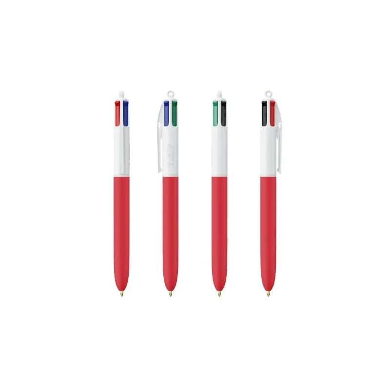 Stylo Écologique Personnalisé 4 Couleurs Soft BIC® Matières : céramique Couleurs : blanc marquage laser ultra précis