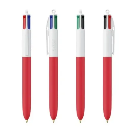 Stylo Écologique Personnalisé 4 Couleurs Soft BIC® Matières : céramique Couleurs : blanc marquage laser ultra précis