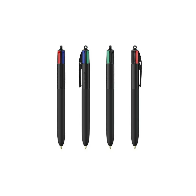 Stylo Écologique Personnalisé 4 Couleurs Soft BIC® Matières : polyester Couleurs : noir goodies entreprise design