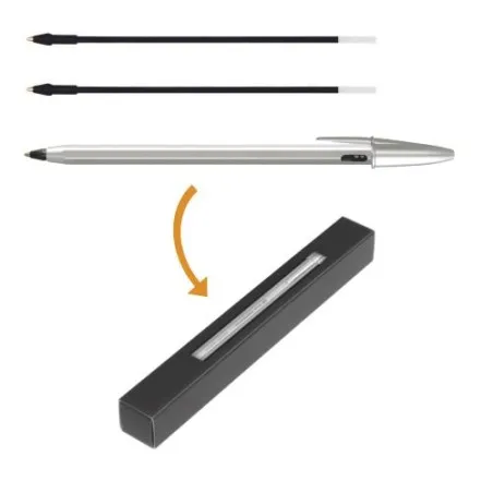 Stylo bille personnalisé durable BIC® Cristal® Re New Matières : polyester Couleurs : bleu personnalisation rapide en France