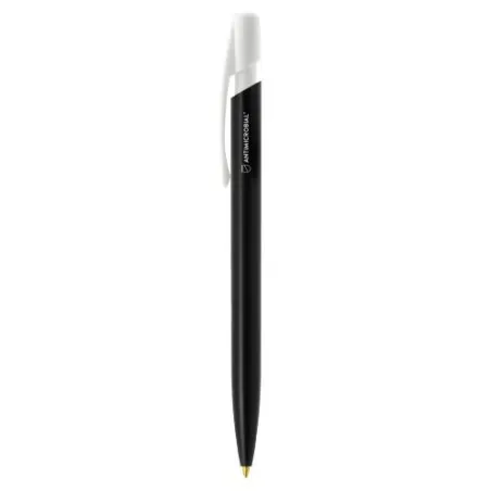 Stylo bille personnalisé antimicrobien écologique BIC® Media Clic BGUARD™ Matières : polyester Couleurs : noir livraison express