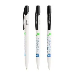 Stylo Antibactérien Écologique Personnalisé BIC® Media Clic BIO Based BGUARD™ Matières : polyester Couleurs : rouge