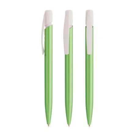Stylo Personnalisé Publicitaire Glacé BIC® Media Clic Matières : aluminium Couleurs : vert impression logo haute qualité