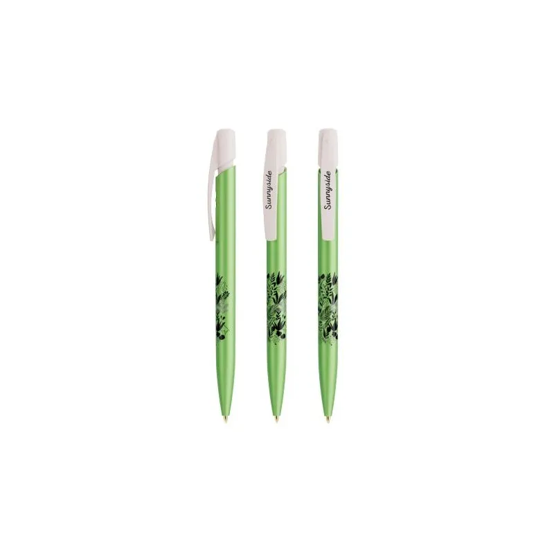 Stylo Personnalisé Publicitaire Glacé BIC® Media Clic Matières : aluminium Couleurs : vert goodies publicitaire durable