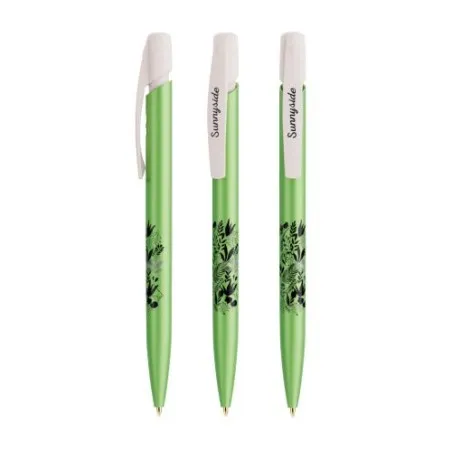 Stylo Personnalisé Publicitaire Glacé BIC® Media Clic Matières : aluminium Couleurs : vert goodies publicitaire durable