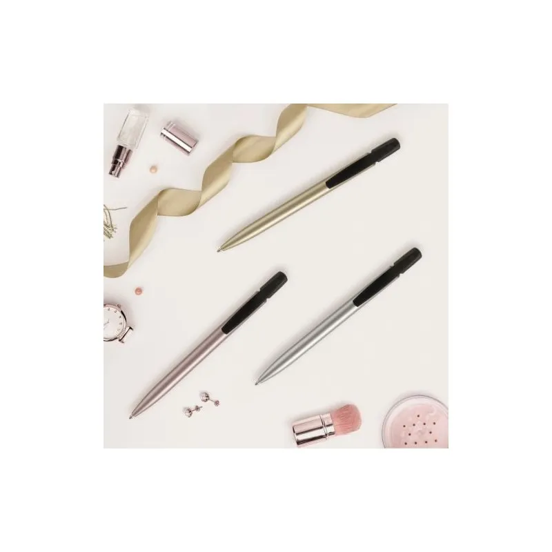 Stylo Personnalisé Publicitaire Glacé BIC® Media Clic Matières : aluminium Couleurs : blanc livraison express 24h 48h