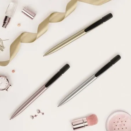 Stylo Personnalisé Publicitaire Glacé BIC® Media Clic Matières : aluminium Couleurs : blanc livraison express 24h 48h