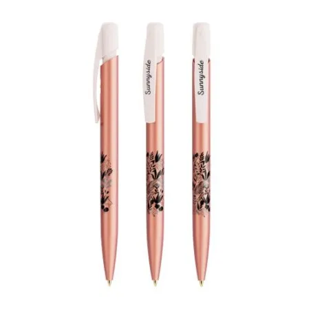 Stylo Personnalisé Publicitaire Glacé BIC® Media Clic Matières : aluminium recyclé&nbsp; Couleurs : noir personnalisation sur mesure