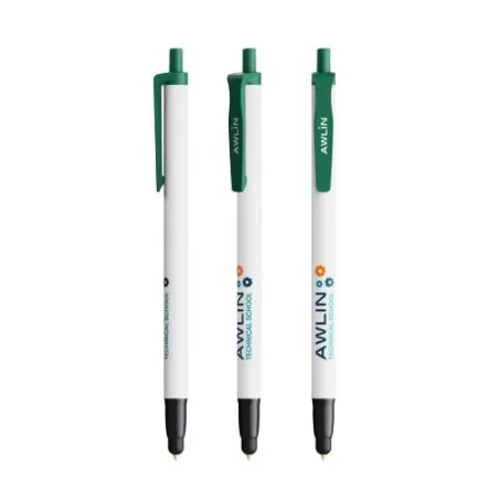 Stylo à bille écologique personnalisé Clic Stic Ecolutions® BIC® - 12 pièces Matières : aluminium recyclé&nbsp; Couleurs : argenté