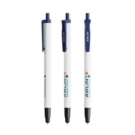 Stylo à bille écologique personnalisé Clic Stic Ecolutions® BIC® - 12 pièces Matières : aluminium recyclé&nbsp; Couleurs : bleu impre