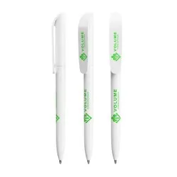 Stylo Bille Écologique Personnalisé Super Clip BIC® Ecolutions® Matières : acier inoxydable Couleurs : bleu marine