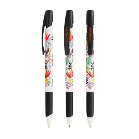 Stylo Bille Écologique Personnalisé Media Clic Grip - BIC® Couleurs : noir Matières : acier inoxydable recyclé cadeau client ori