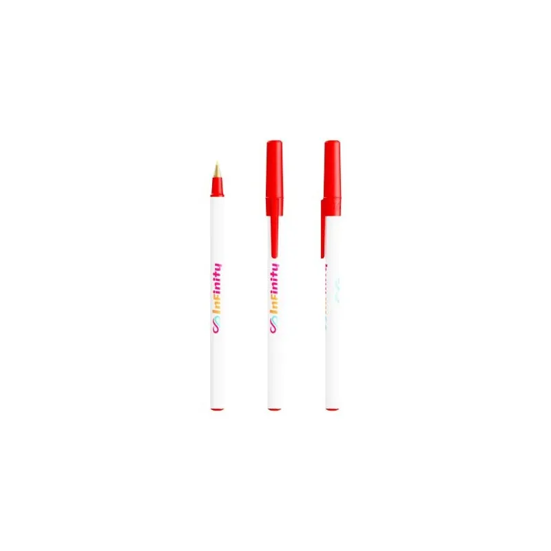 Stylo Bille Écologique Personnalisé Round Stic® BIC® Matières : bambou Couleurs : blanc