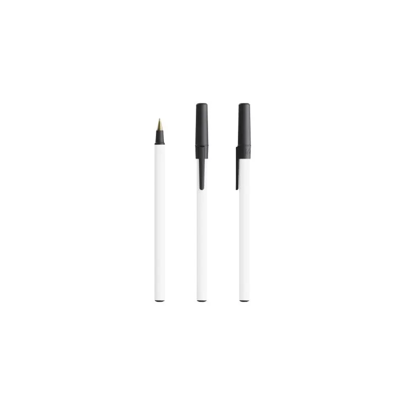 Stylo Bille Écologique Personnalisé Round Stic® BIC® Couleurs : blanc impression haute définition