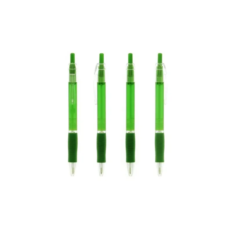 Stylo Click Publicitaire Personnalisé Matières : acier inoxydable Couleurs : bleu clair objet promotionnel éco-responsable