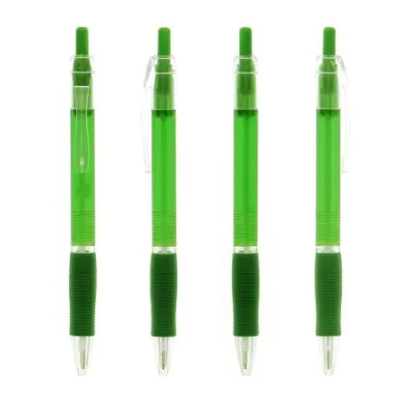 Stylo Click Publicitaire Personnalisé Matières : acier inoxydable Couleurs : bleu clair objet promotionnel éco-responsable