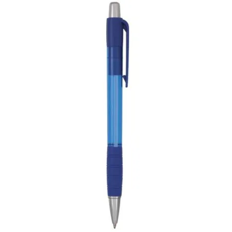 Stylo Écologique Personnalisé Striped Grip pas cher Matières : polypropylène (PP) Couleurs : bleu cadeau collaborateur premium